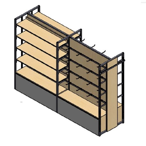 Netwell Engineering Work Sdn Bhd | Island Rack with Wooden Panel