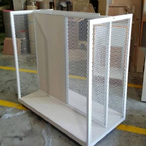Netwell Engineering Work Sdn Bhd | Island Display Rack with Expanded Metal